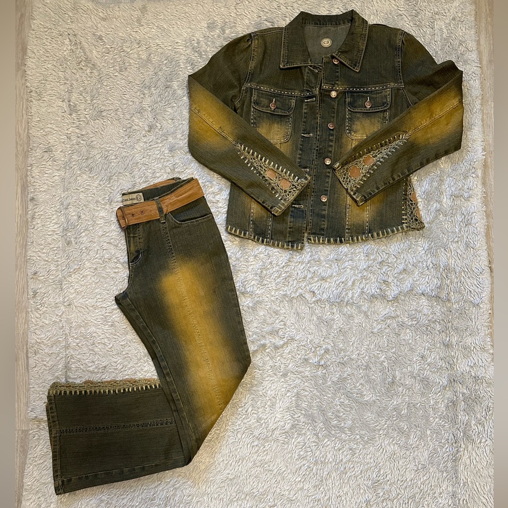 NWT Unique Denim Jean Jacket, Size M, It’s giving Hippie Vibes… - Picture 8 of 8